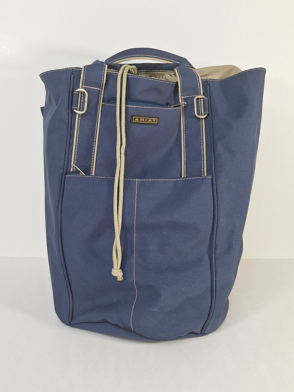 Ariat Convertible Gear Bag Backpack Tote Blue Equestrian Travel Carryall